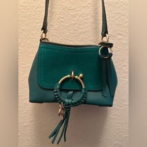 See By Chloe Emerald Green Mini Bag with Gold Accents